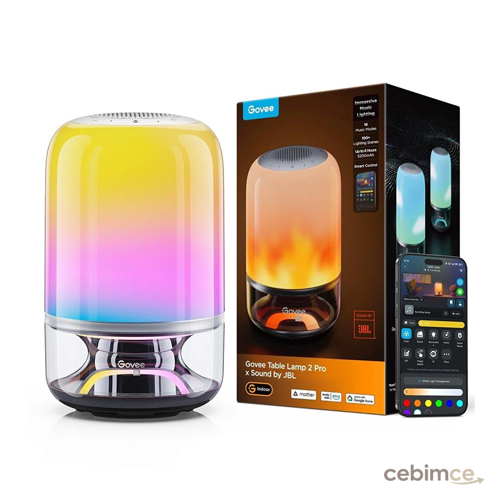 Govee RGBICWW Masa Lambası 2 Pro x JBL
