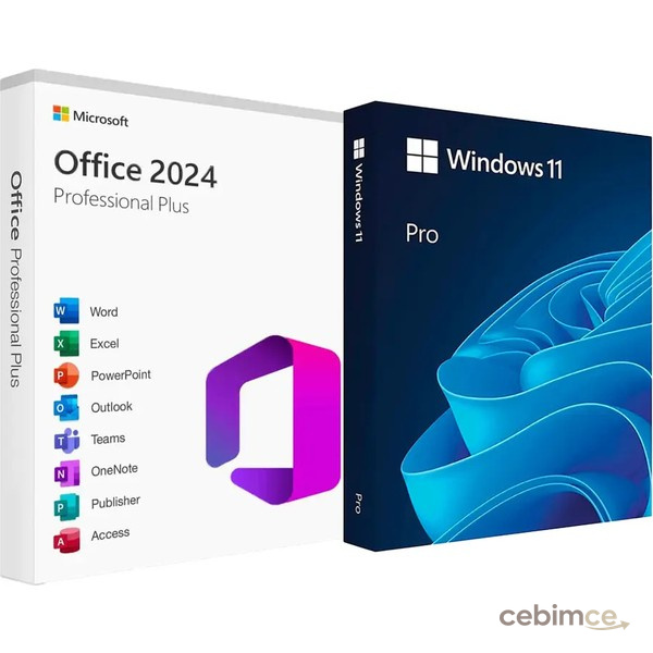 Microsoft Office 2024 Pro Plus + Windows 11 Pro Lisans Anahtarı