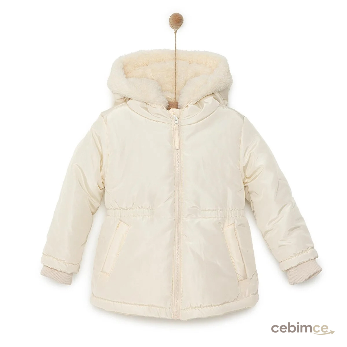 HelloBaby Kapüşonlu Mont Kız Bebek