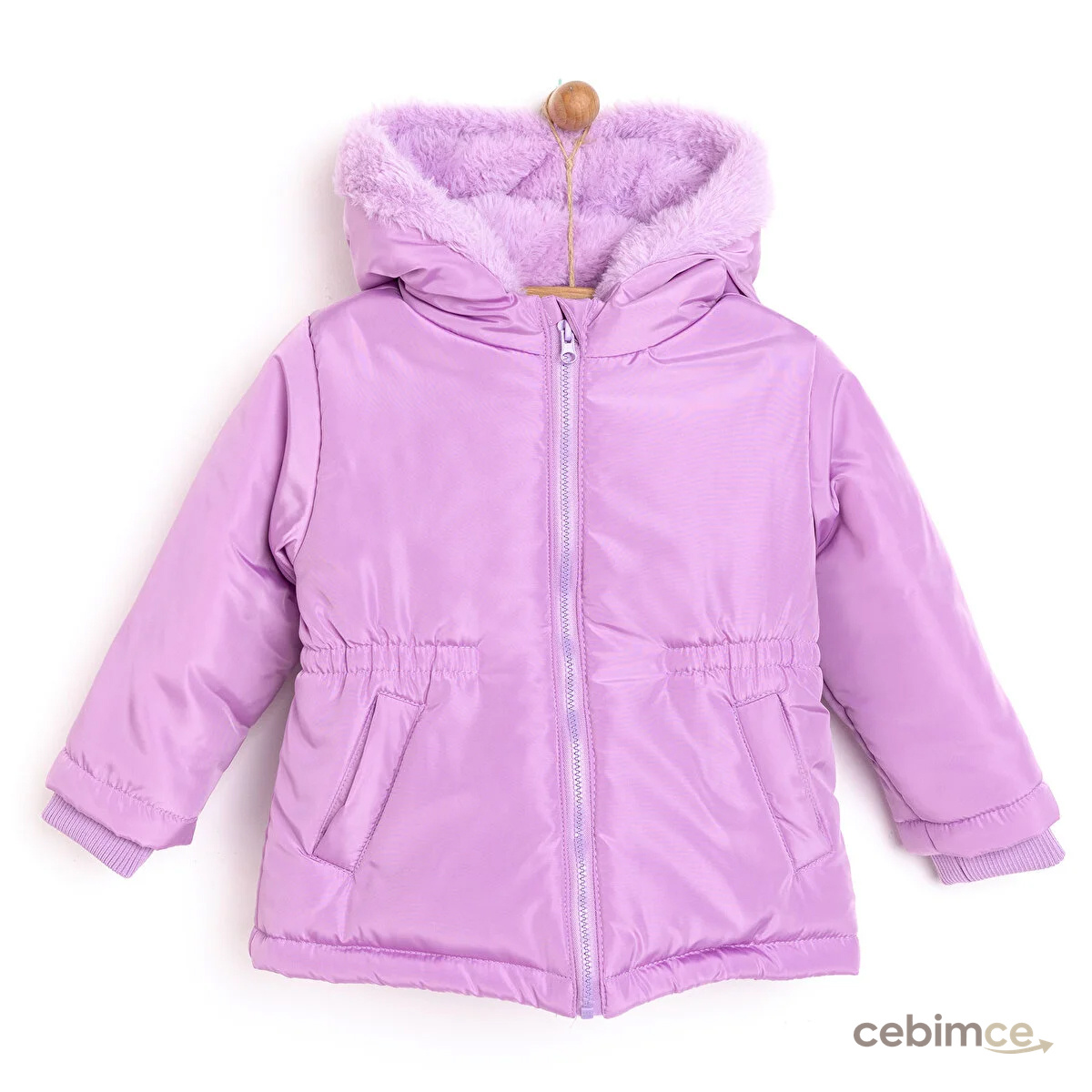 HelloBaby Kapüşonlu Mont Kız Bebek