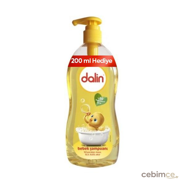 Dalin Göz Yakmayan Çiçek Özlü Yenidoğan Uyumlu Saç ve Vücut Şampuanı 900 ml