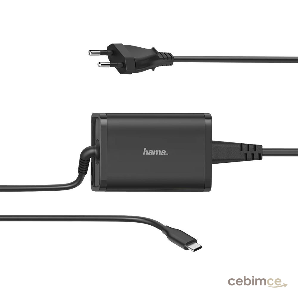 HAMA USB-C Notebook Güç Adaptörü, 5-20V/65W